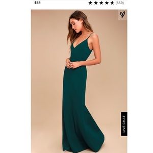 Lulu’s Infinite Glory Green Maxi Dress